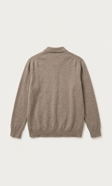 Kaze knit polo, back view