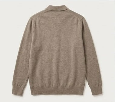 Kaze knit polo, back view